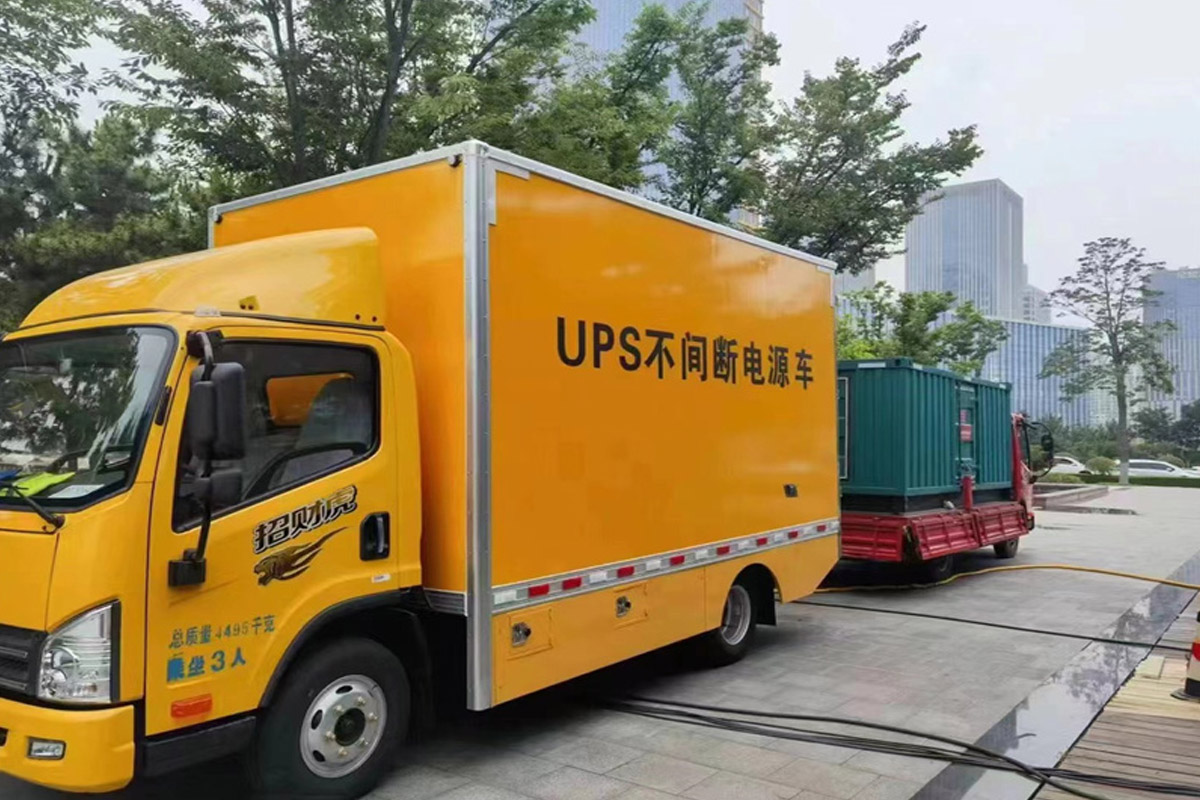 陇南发电机租赁施工现场