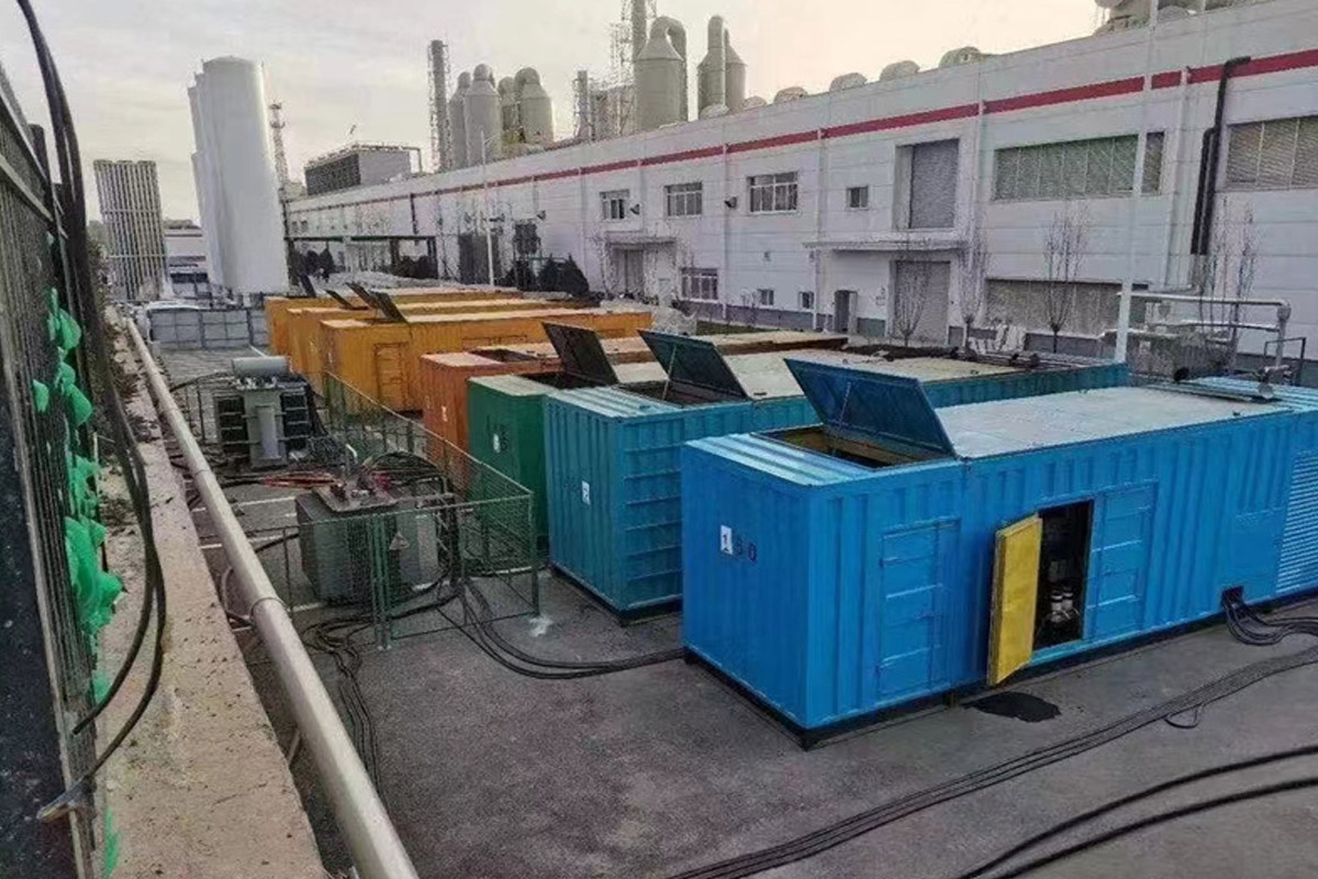 陇南发电机租赁施工现场