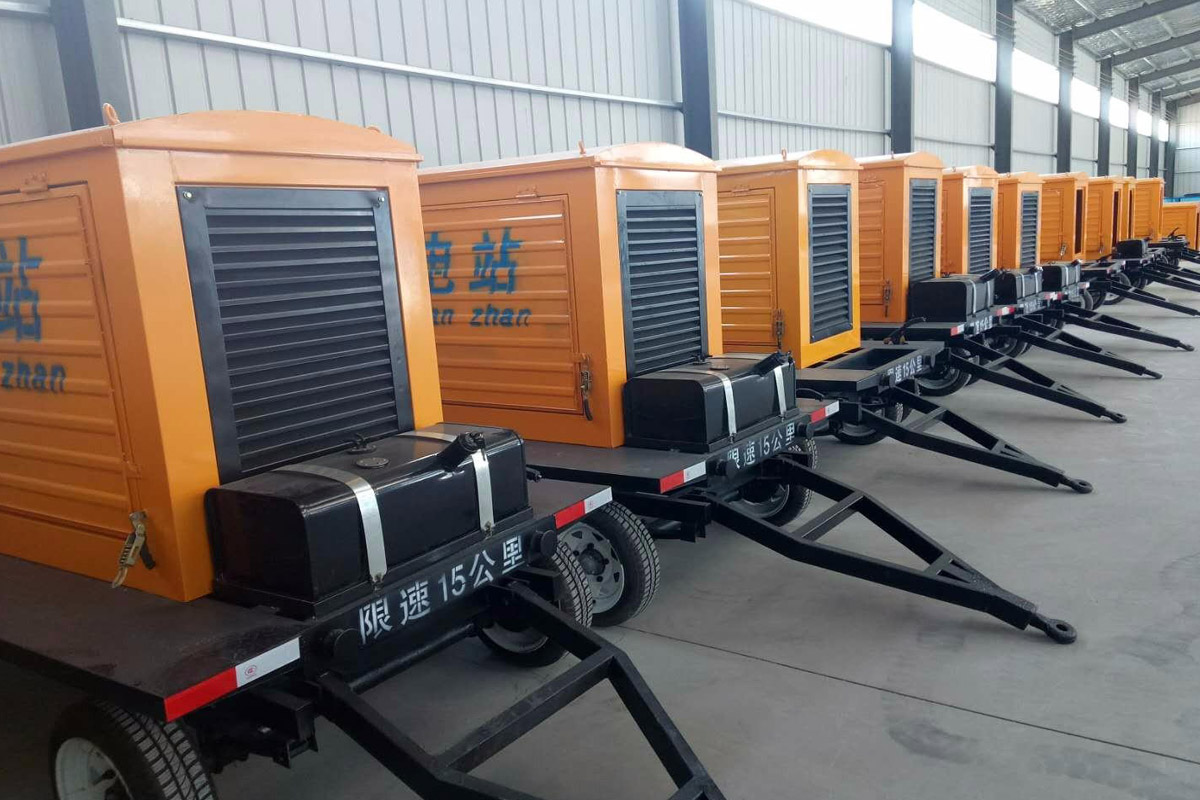 陇南发电机租赁施工现场